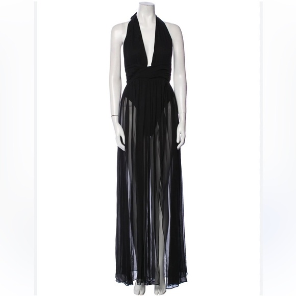 Blazin Roxx Dresses & Skirts - NEW ROXX Black Halter Maxi Dress / Pool wear